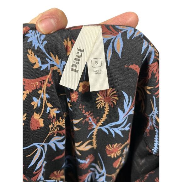 Pact Women’s Whimsy Floral Black Fit & Flare Party MIDI Dress / Size-Small - Picture 6 of 11